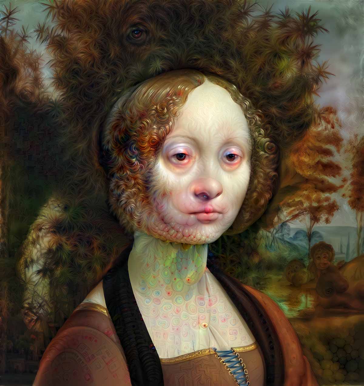 AI Ginevra de Benci artwork by Von Doyle