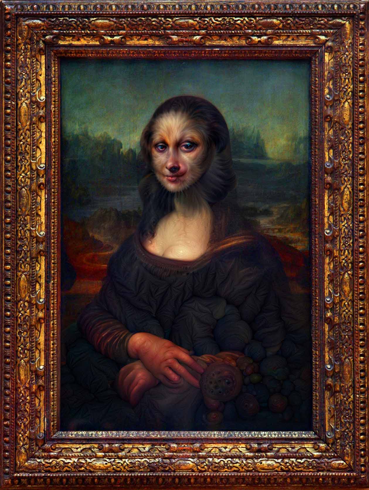 AI Mona Lisa artwork by Von Doyle